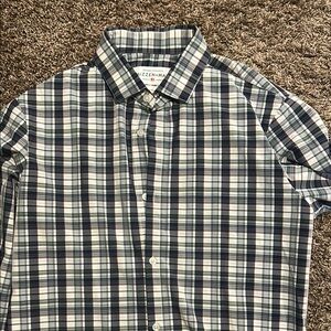 Mizzen+Main Blue Plaid Men's Shirt
